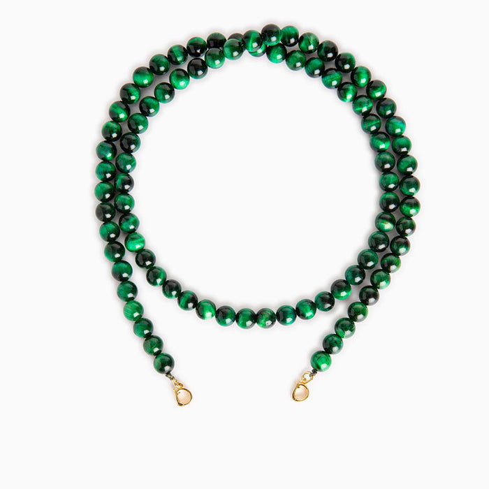 les interchangeables Chaine perle 8 malachite 73