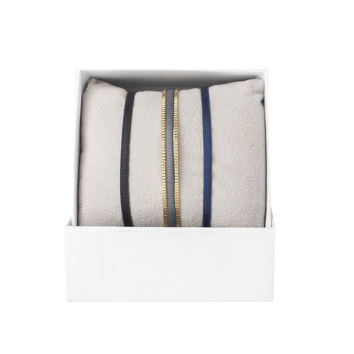 Les Interchangeables Coffret Jonc Ruban 3mm Strie