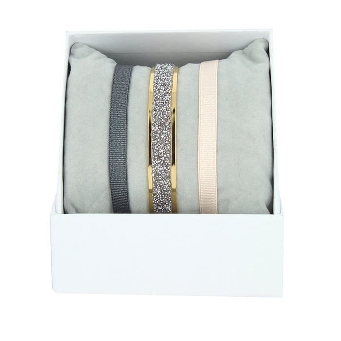 les interchangeables Coffret jonc ruban 6mm fabric