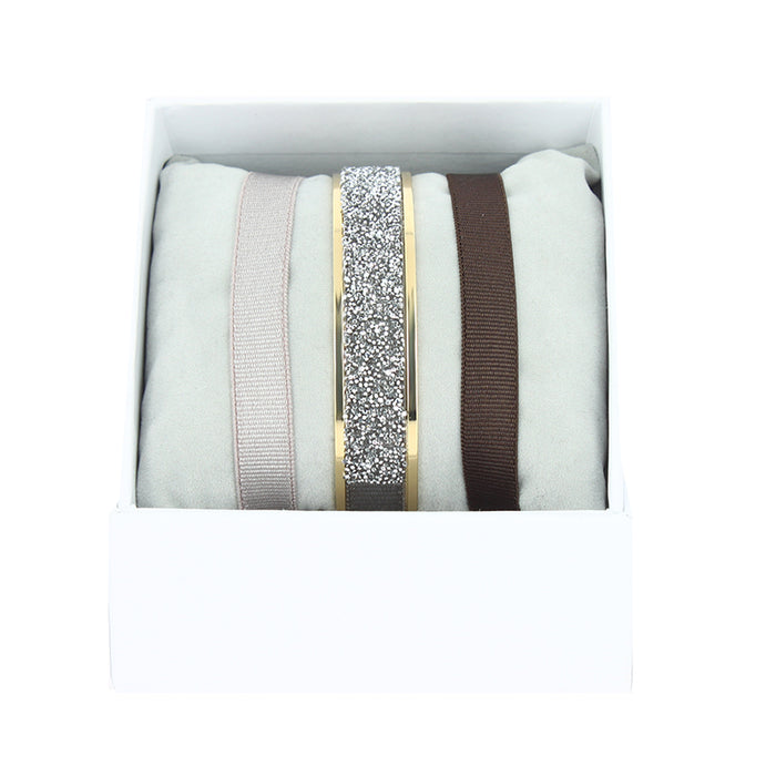 Les Interchangeables Coffret Jonc Ruban 9mm Fabric