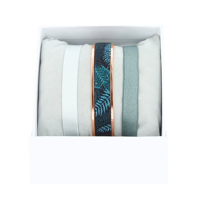 les interchangeables Coffret jonc ruban 9mm plume