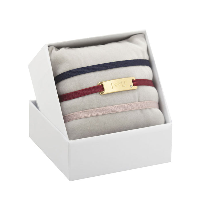 les interchangeables Coffret plaque ruban i love u