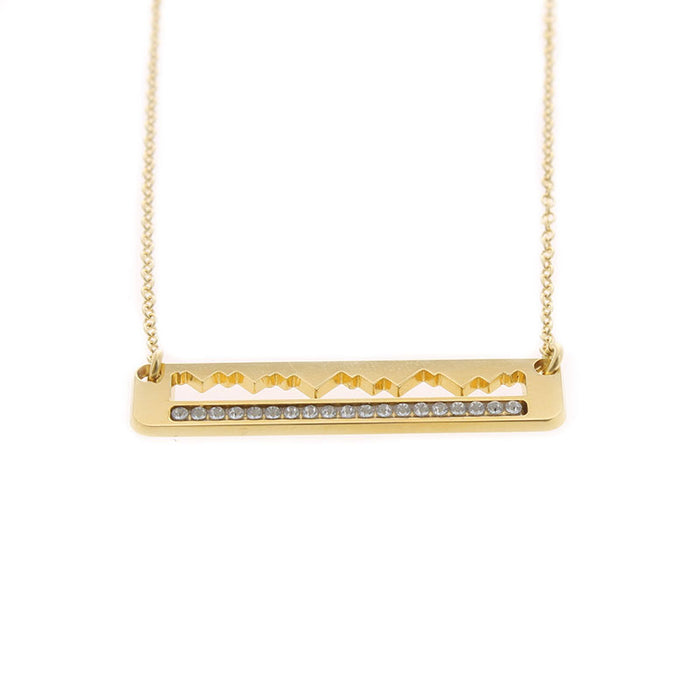 Les Interchangeables Collier Montagne Strassé