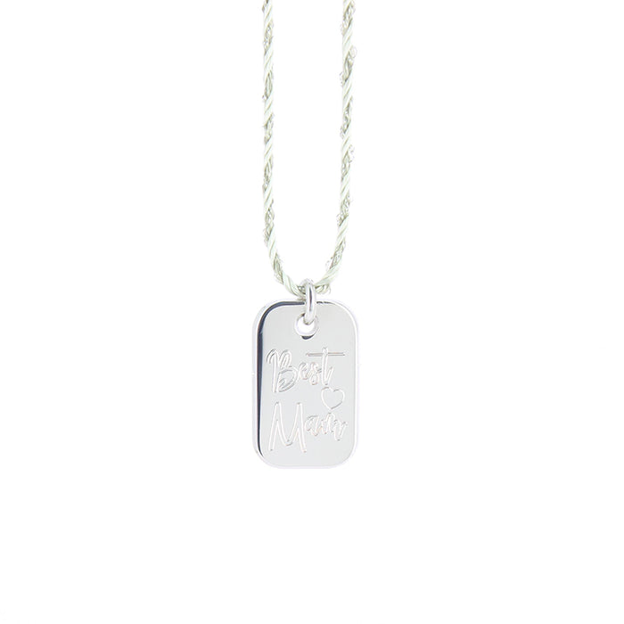 Les Interchangeables Collier Plaque Maman
