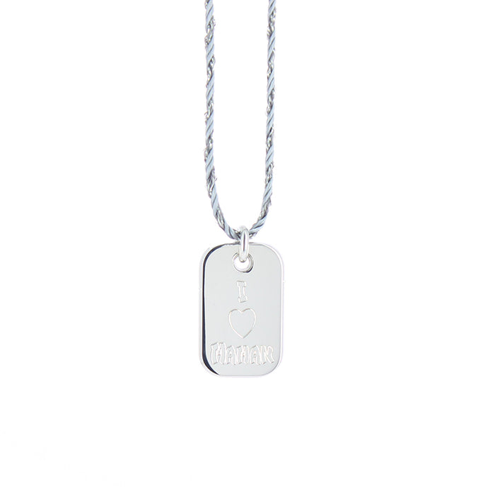 Les Interchangeables Collier Plaque Maman