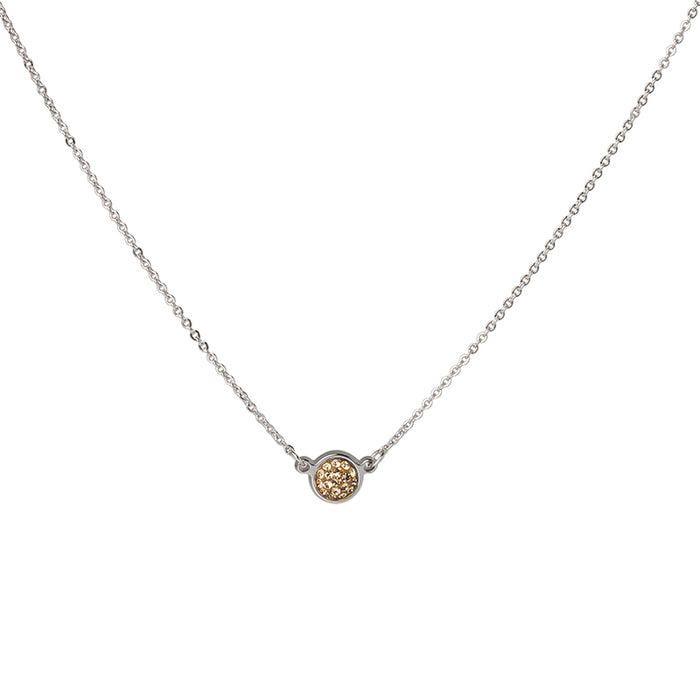 Les Interchangeables Collier Ras De Cou Pave Rond