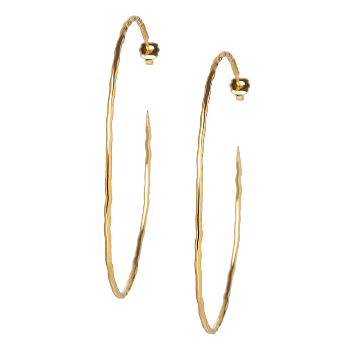 les interchangeables Créoles fil martelé gm