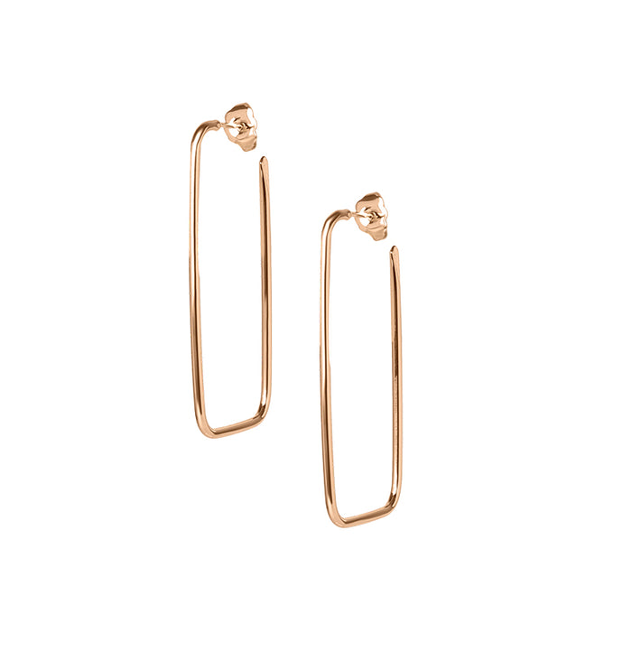 les interchangeables Créoles fil rectangle pm