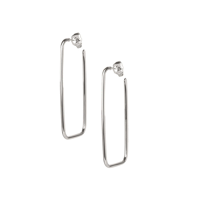 Les Interchangeables Créoles Fil Rectangle Pm