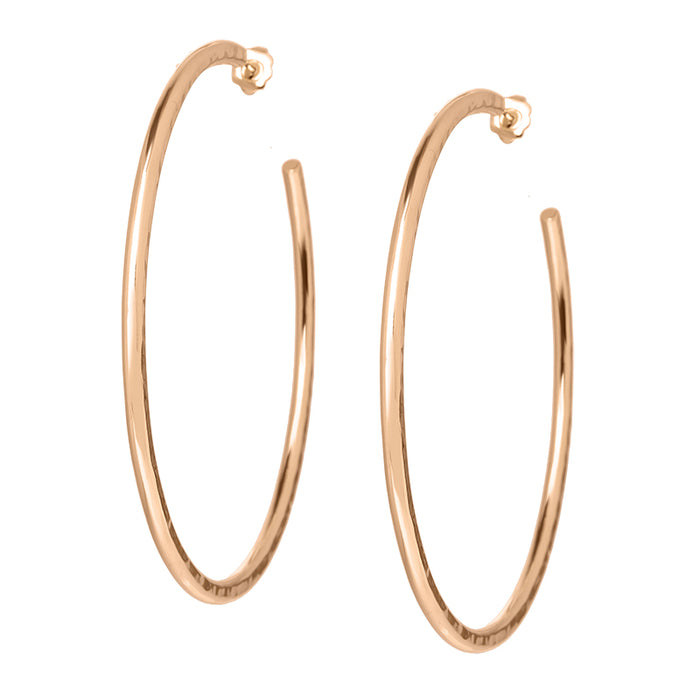 Les Interchangeables Créoles Gros Fil Martelé Gm