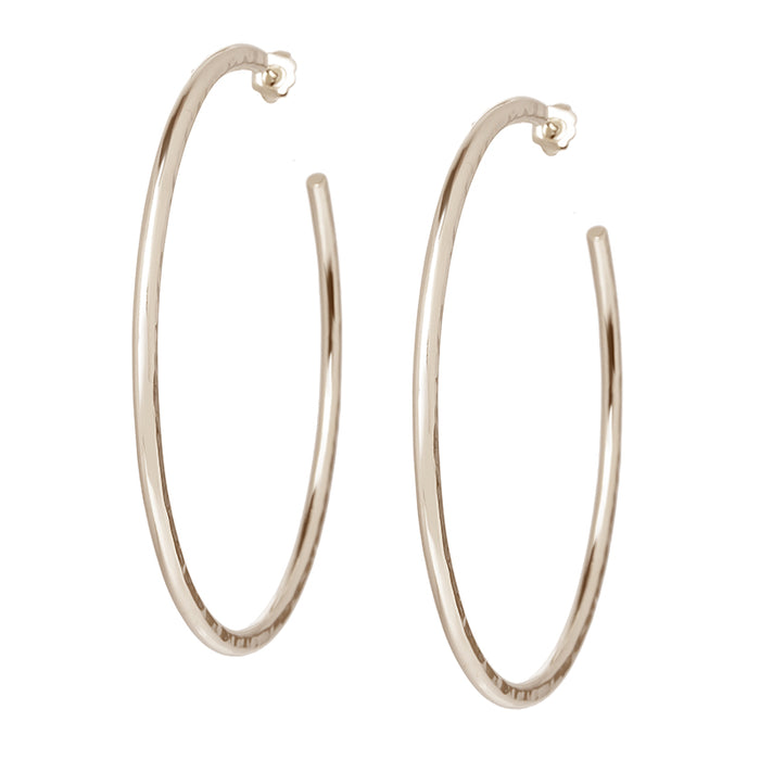 Les Interchangeables Créoles Gros Fil Martelé Gm