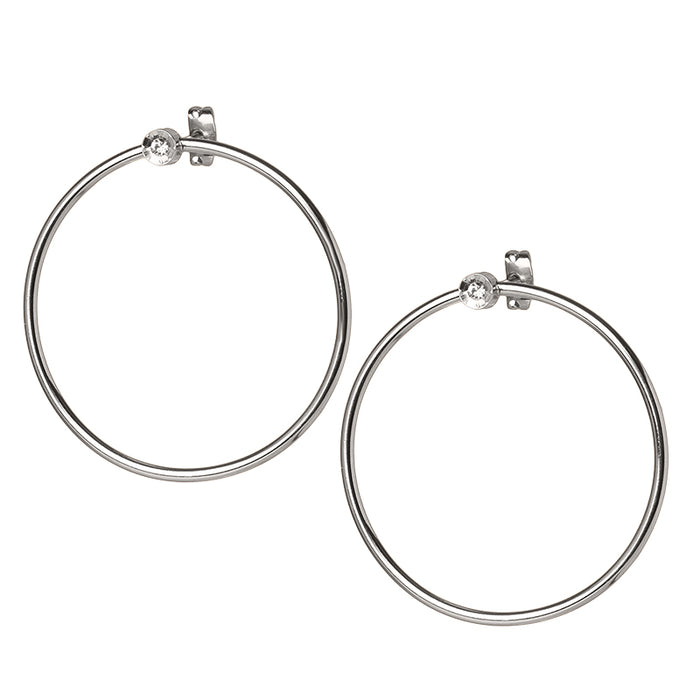 Les Interchangeables Créoles Serti Fleur