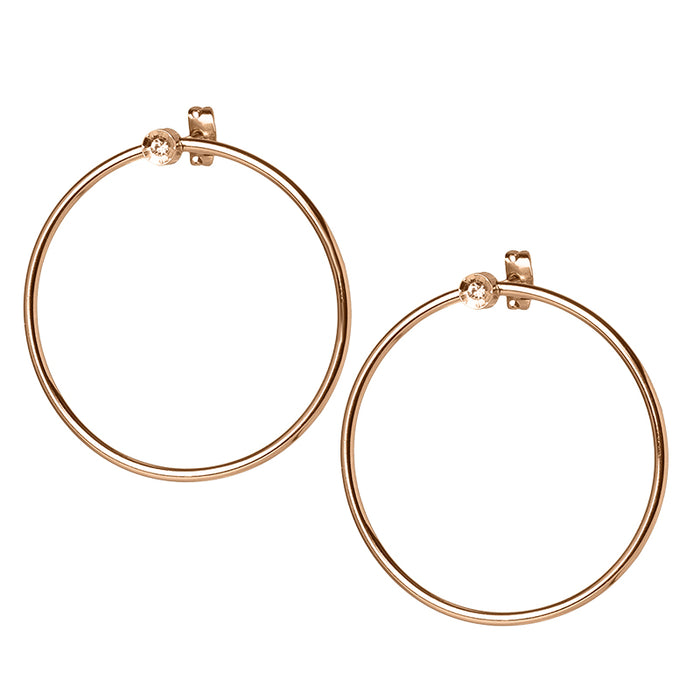 les interchangeables Créoles serti fleur