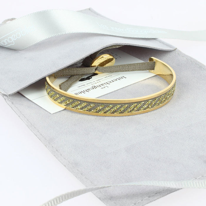 Les Interchangeables Jonc Ruban 4mm Mg Stripe Noel