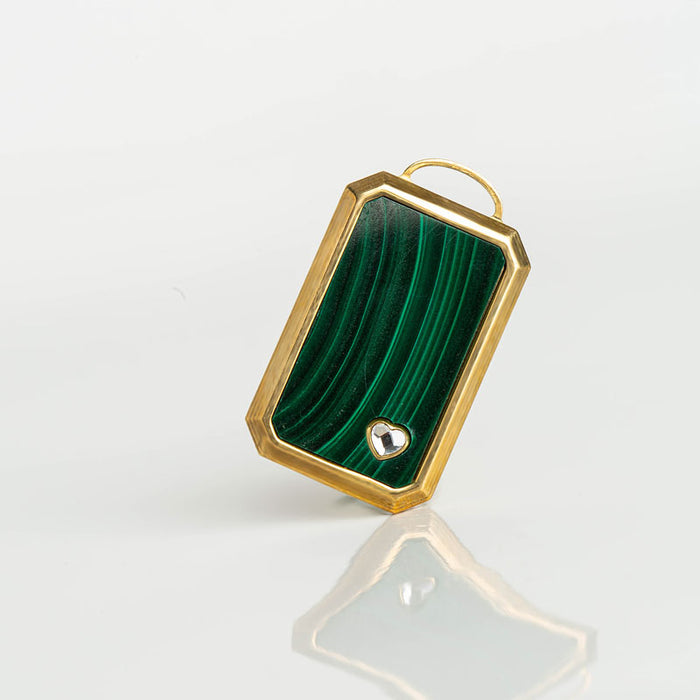les interchangeables Plaque rectangle malachite