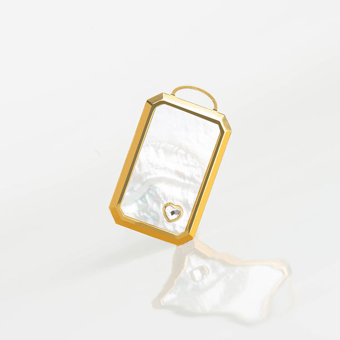 les interchangeables Plaque rectangle nacre