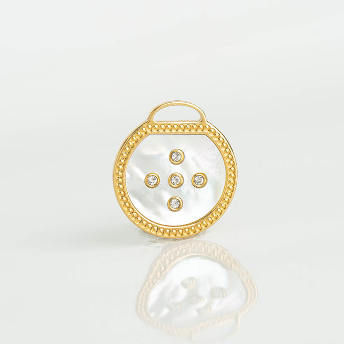 les interchangeables Plaque ronde nacre