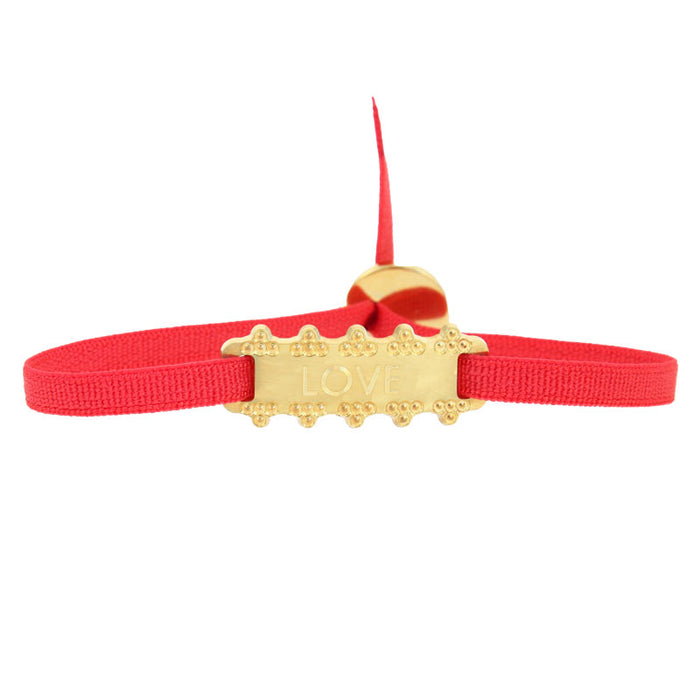 Les Interchangeables Plaque Ruban Indien Love