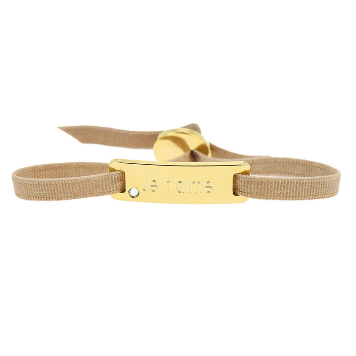 Les Interchangeables Plaque Ruban Lisse Je T'aime