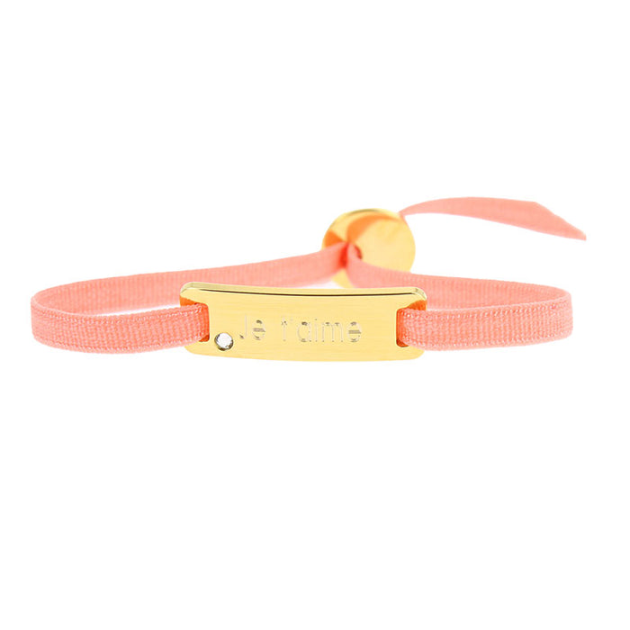 les interchangeables Plaque ruban lisse je t'aime