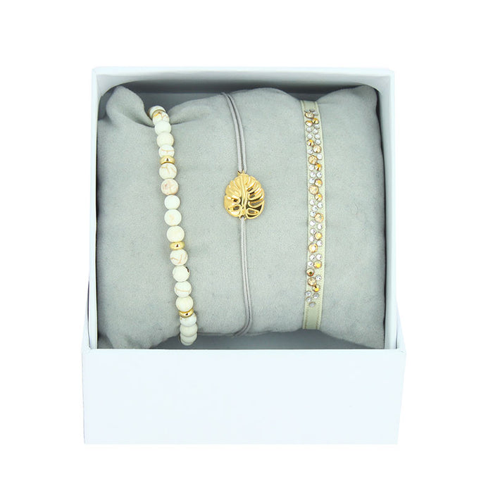 Les Interchangeables Strass Box Feuille