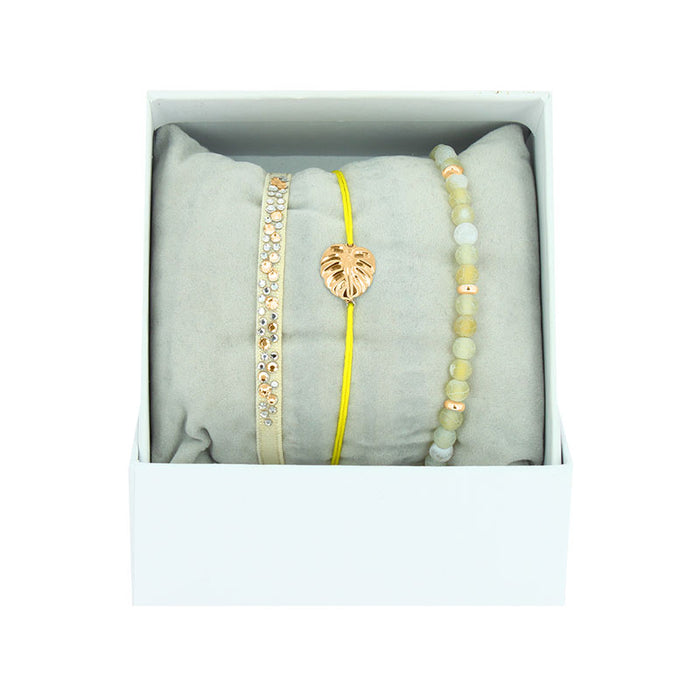 Les Interchangeables Strass Box Feuille