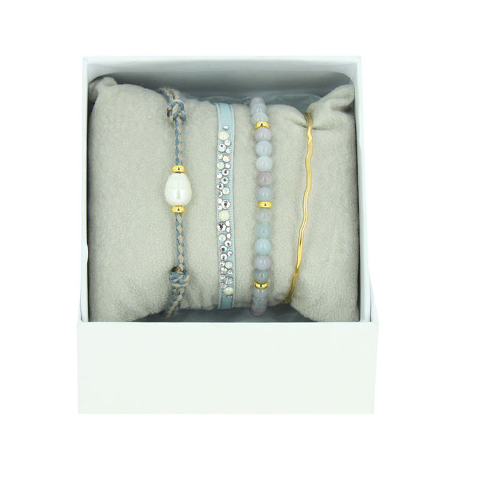 Les Interchangeables Strass Box Perle Ovale