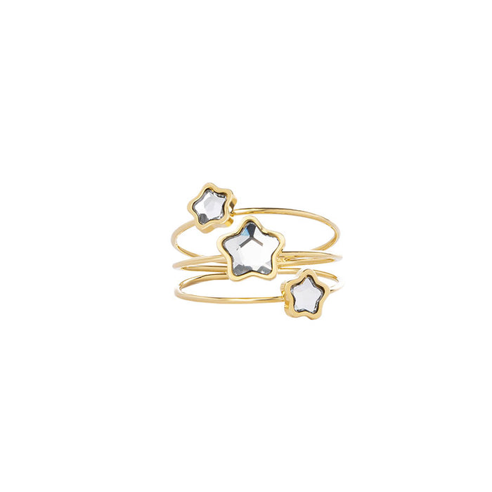 Les Interchangeables Triple Bague Etoile