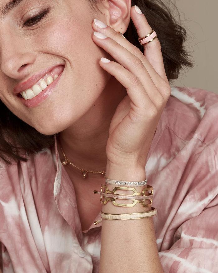 Les Interchangeables Manchette Ruban Elegante Carré