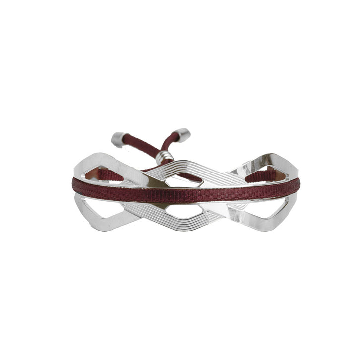 Les Interchangeables Manchette Ruban Elegante Losange