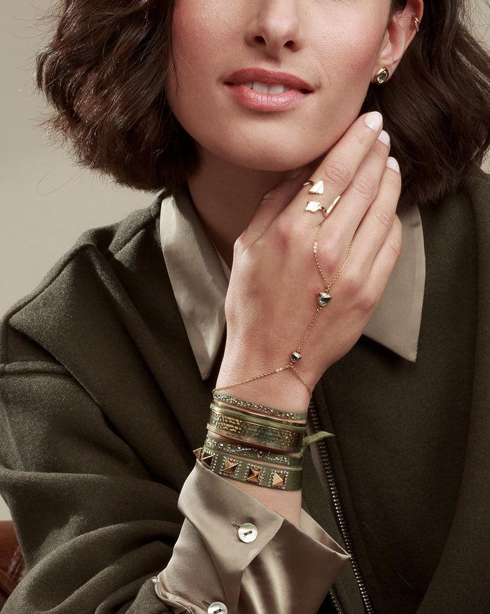 Les Interchangeables Manchette Ruban Elegante Martel Strie