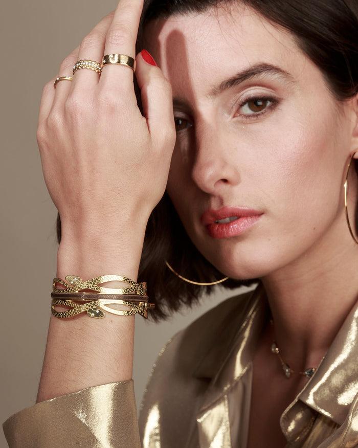 Les Interchangeables Manchette Ruban Elegante Serpent