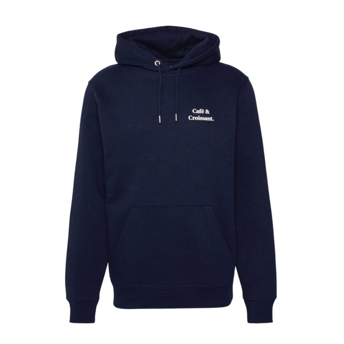 Les Petits Basics Café & Croissant. Embroidered Unisex Hoodie