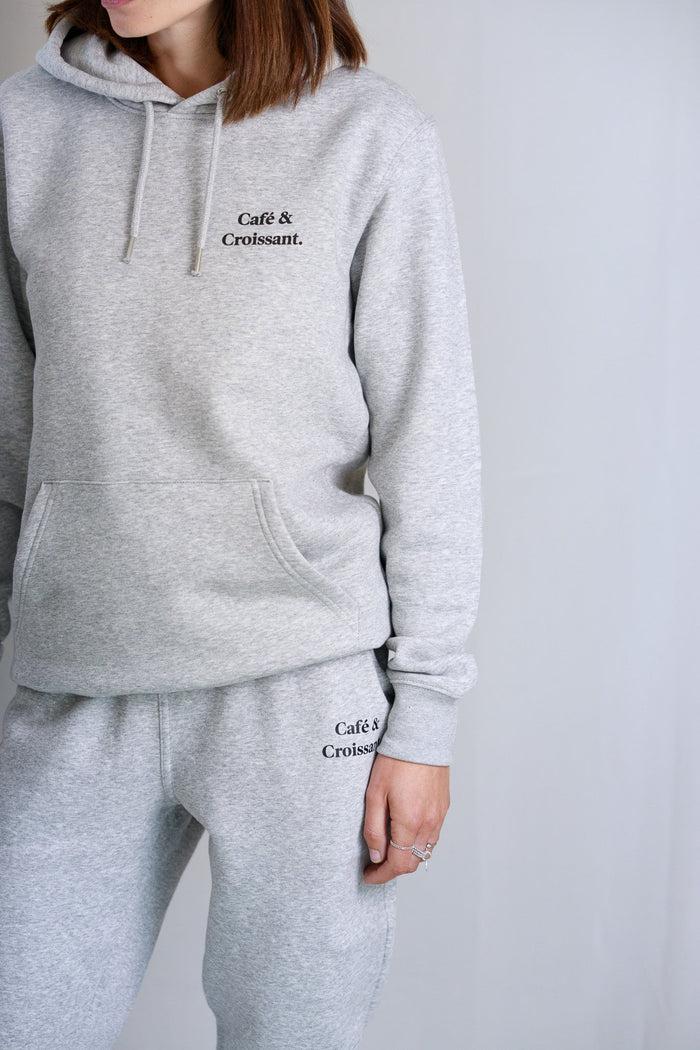 Les Petits Basics Café & Croissant. Printed Unisex Hoodie