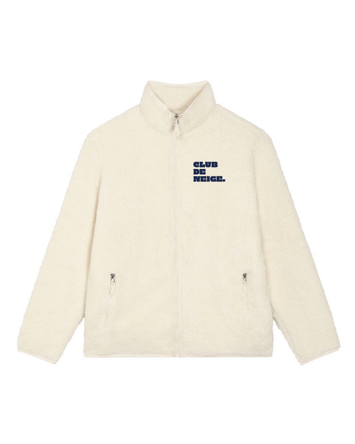 Les Petits Basics Club De Neige. Unisex Sherpa Zip Thru