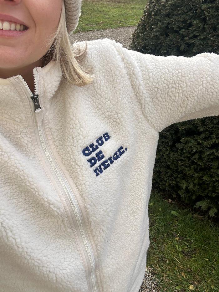 les petits basics Club de neige. unisex sherpa zip thru