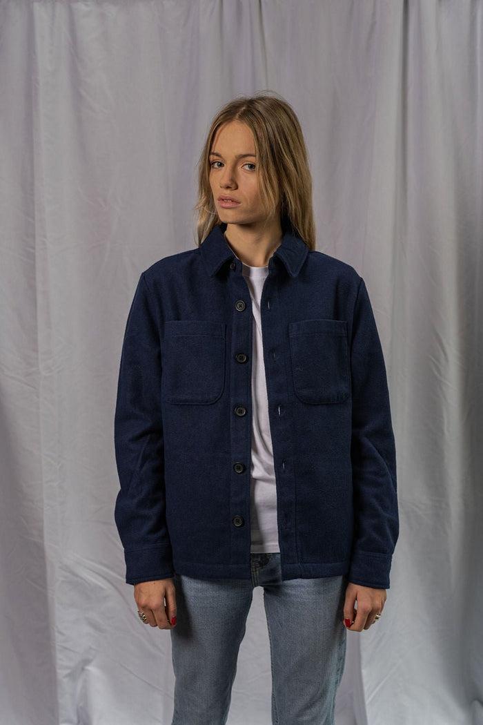 Les Petits Basics Coeur Sur Toi. Embroidered Unisex Twill Overshirt