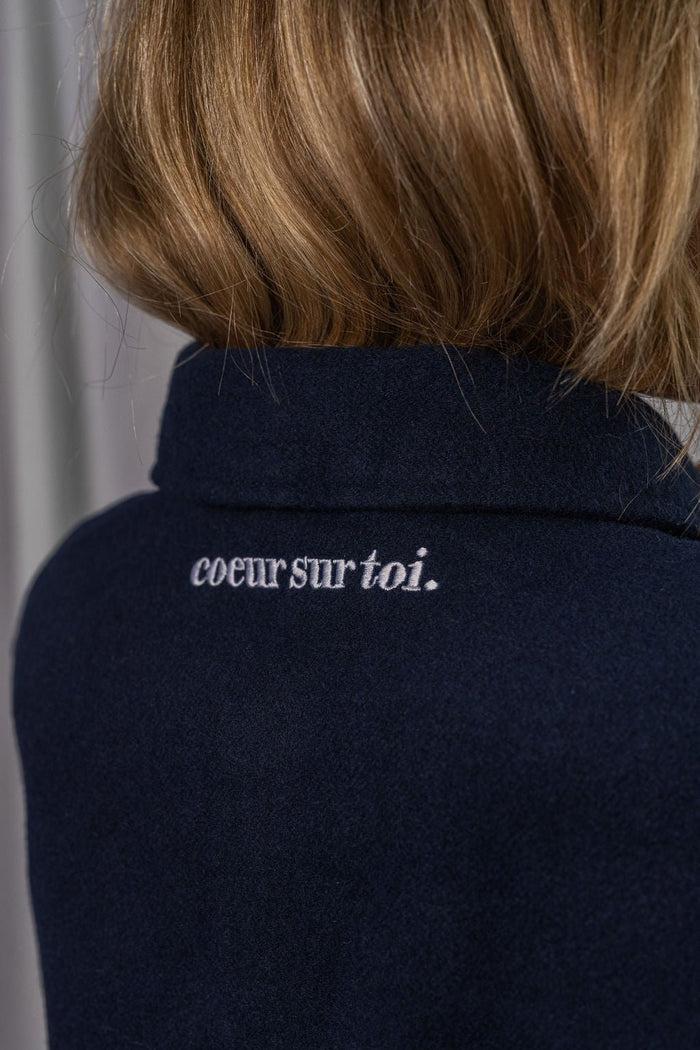 Les Petits Basics Coeur Sur Toi. Embroidered Unisex Twill Overshirt