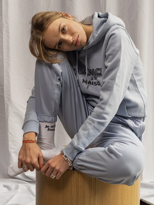 Les Petits Basics Dimanche à La Maison. Unisex Hoodie