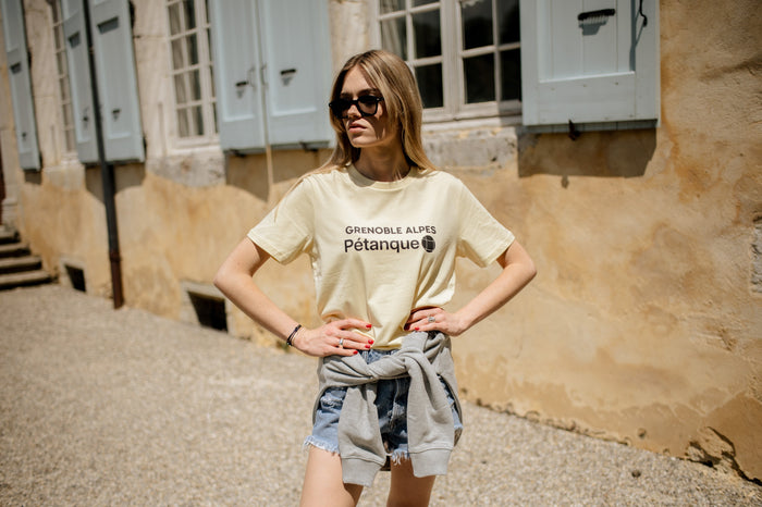 Les Petits Basics Grenoble Alpes Pétanque Unisex Cotton T Shirt