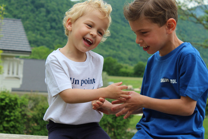 Les Petits Basics Kids Cotton T Shirt Un Point C'est Tout