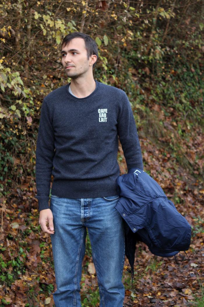 les petits basics Café. Eau. Lait. merino wool jumper