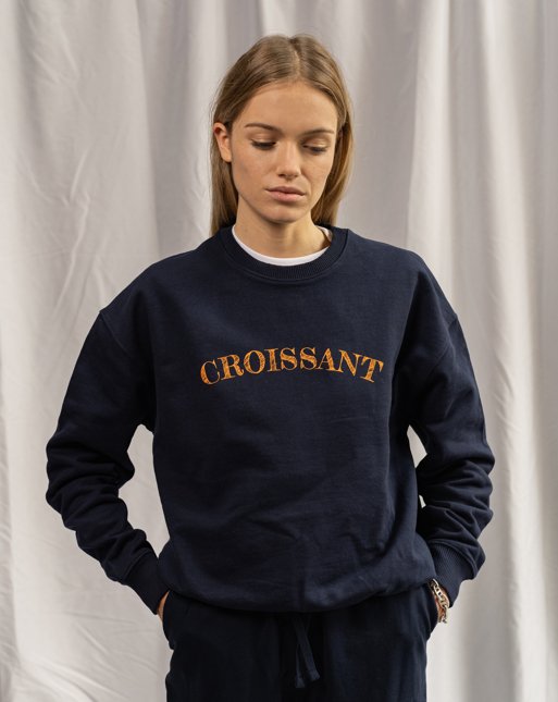 les petits basics Croissant unisex boxy sweater