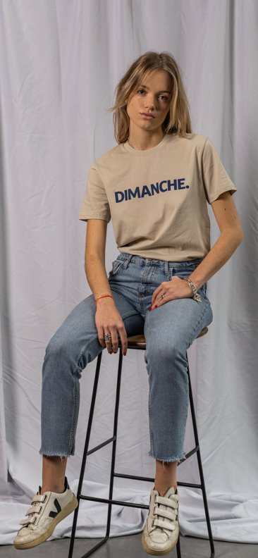 Les Petits Basics Dimanche. Unisex Cotton T Shirt