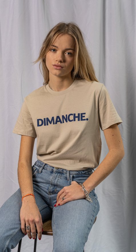 Les Petits Basics Dimanche. Unisex Cotton T Shirt