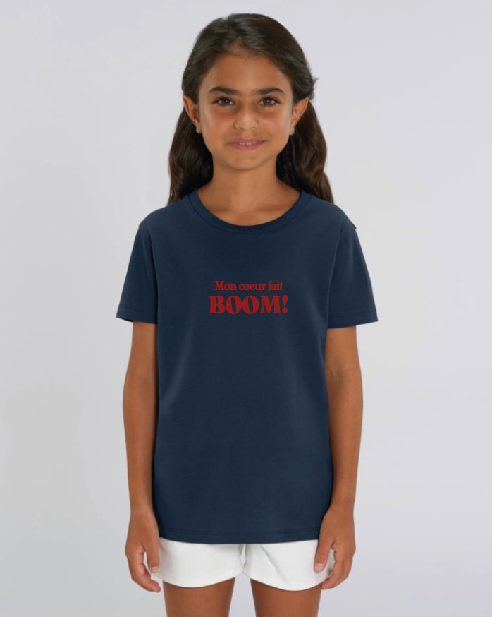 Les Petits Basics Kids Cotton T Shirt Mon Coeur