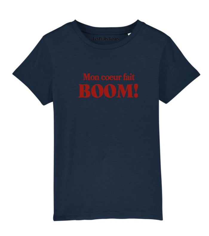 Les Petits Basics Kids Cotton T Shirt Mon Coeur