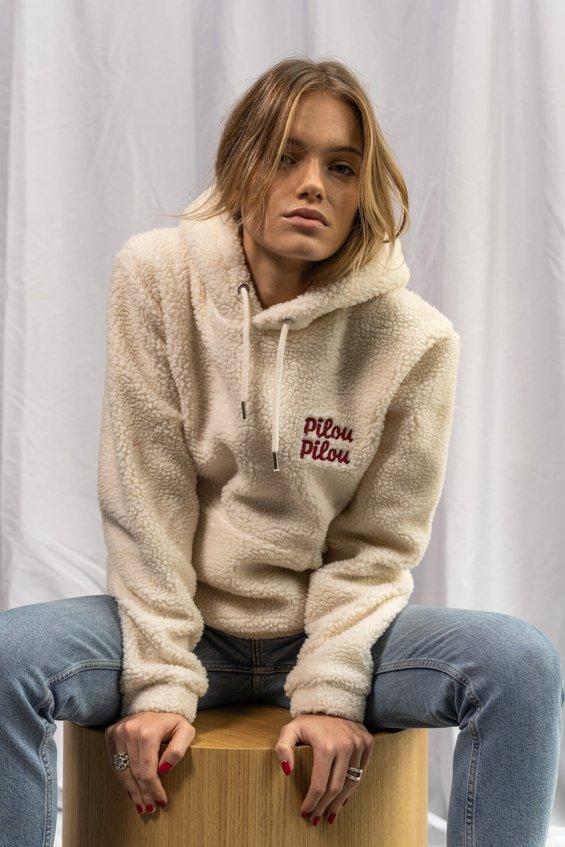Les Petits Basics Pilou Pilou. Unisex Sherpa Hoodie