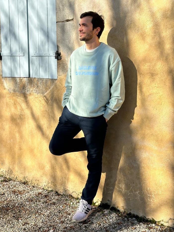 Les Petits Basics Raclette Ou Fondue? Unisex Boxy Sweater