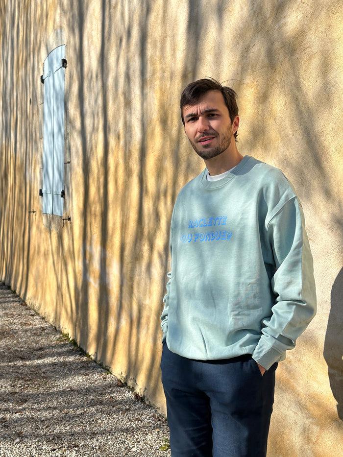 Les Petits Basics Raclette Ou Fondue? Unisex Boxy Sweater